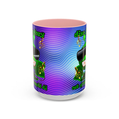 disc jockey - Accent Mug (purple wave)