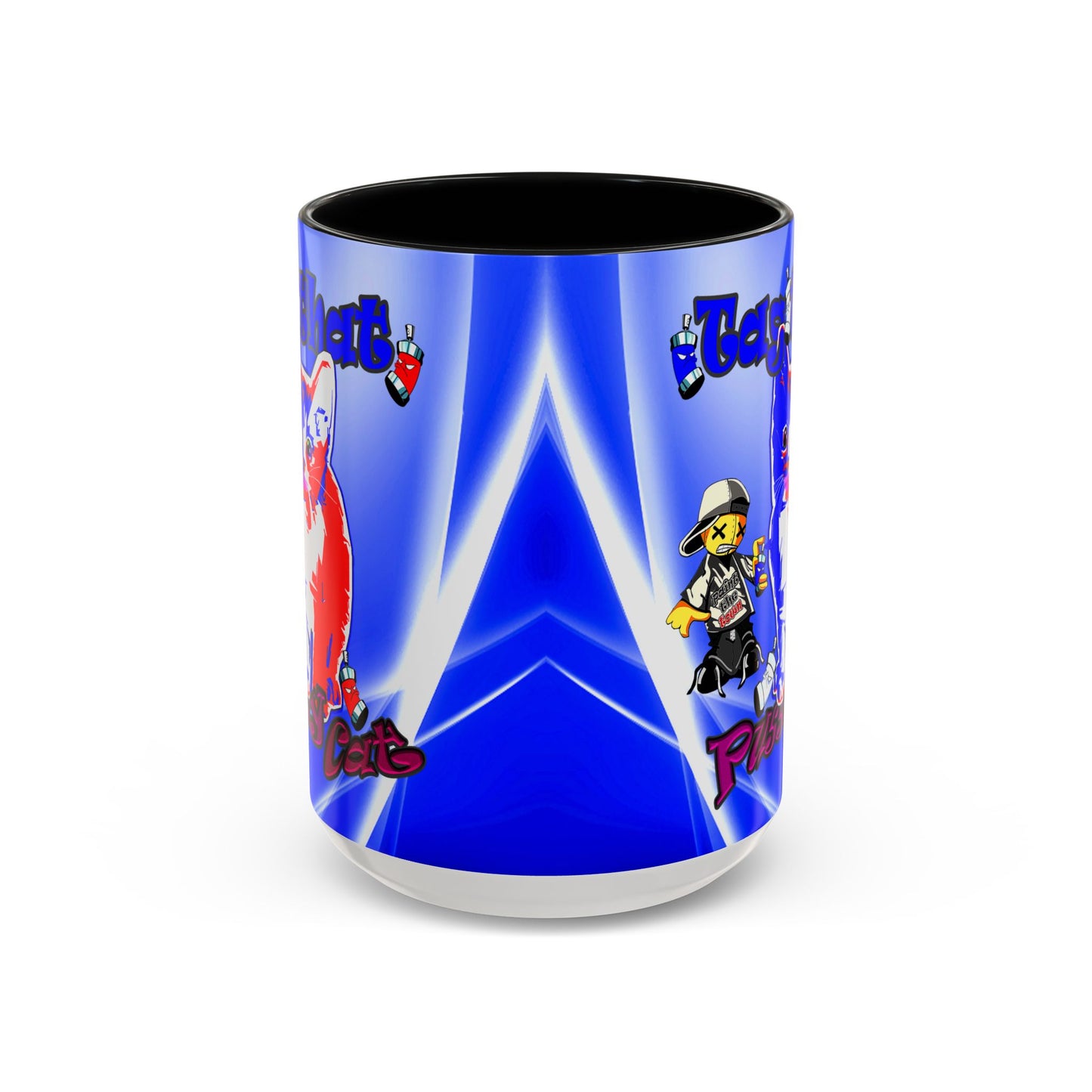 tag that - Accent Mug (blue-white wave)