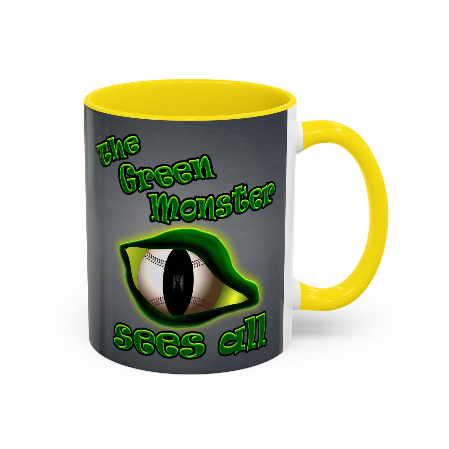 green monster - Accent Mug (grey-light grey)