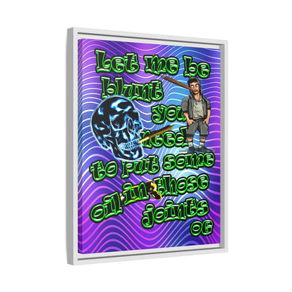 og - framed canvas art (purple wave)