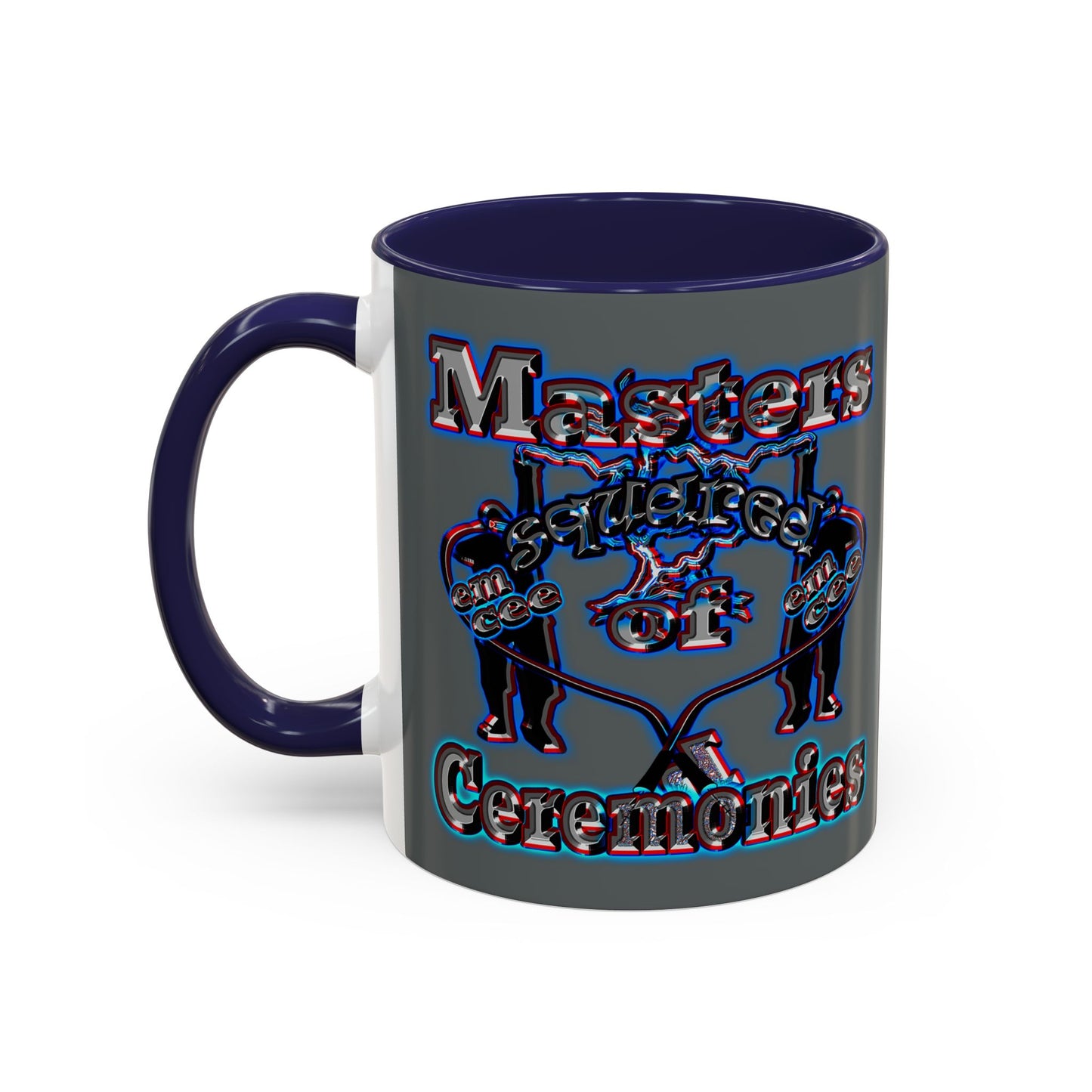 em cee squared - Accent Mug (dark grey)