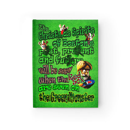 christmas spirits of boston - journal-lined (green turf)