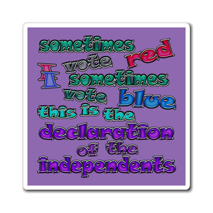 declaration of the independents - Magnets - (light purple)