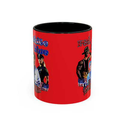 rw&b lives matter - Accent Mug (red)