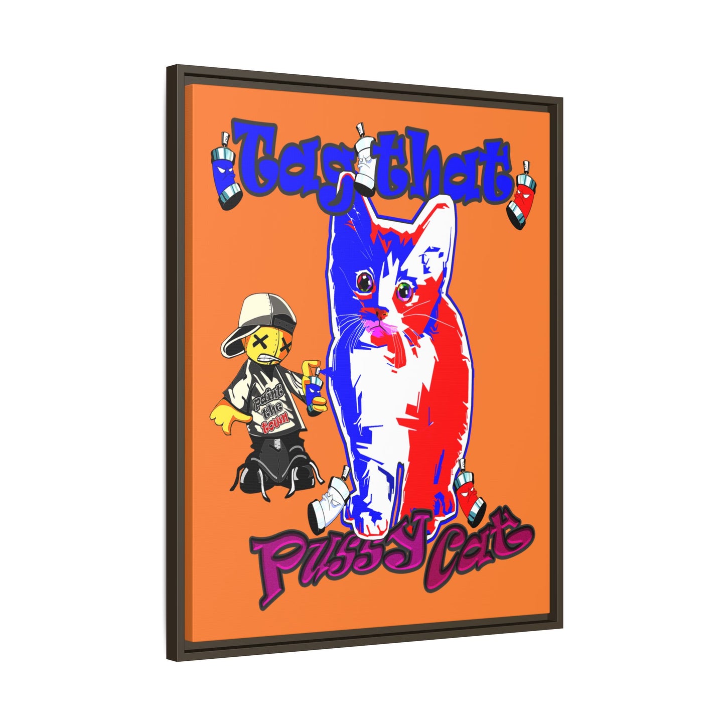 tag that - framed canvas art (crusta)