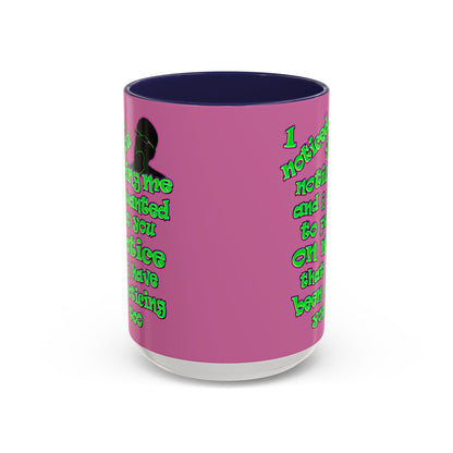 noticed you noticing - Accent Mug (light pink)