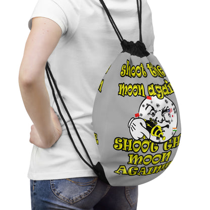 shoot the moon again - Drawstring Bag (light grey)