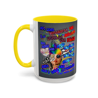 drop the beat - Accent Mug (grey-light grey)