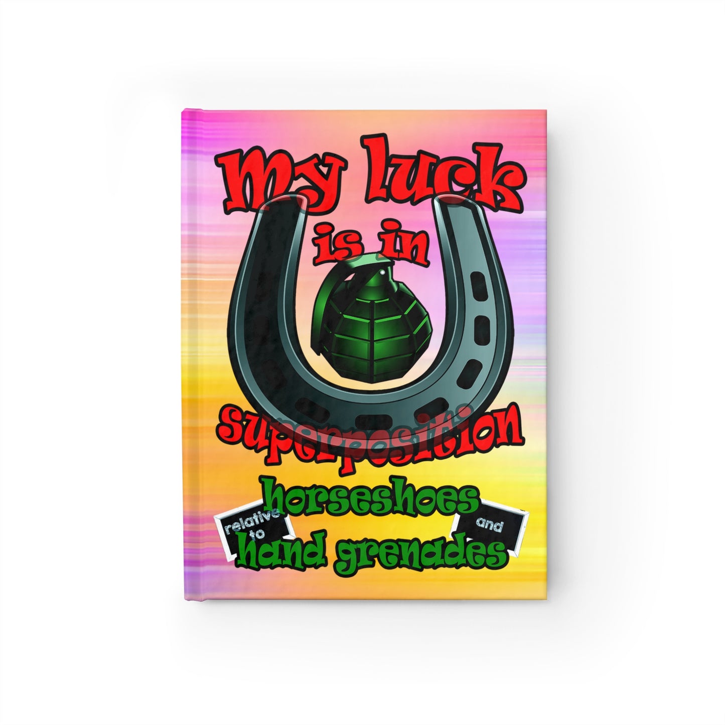 my luck - journal-lined (color blur)