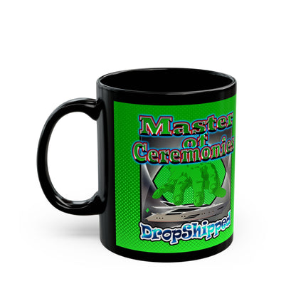 logo - Black Mug (logo green)