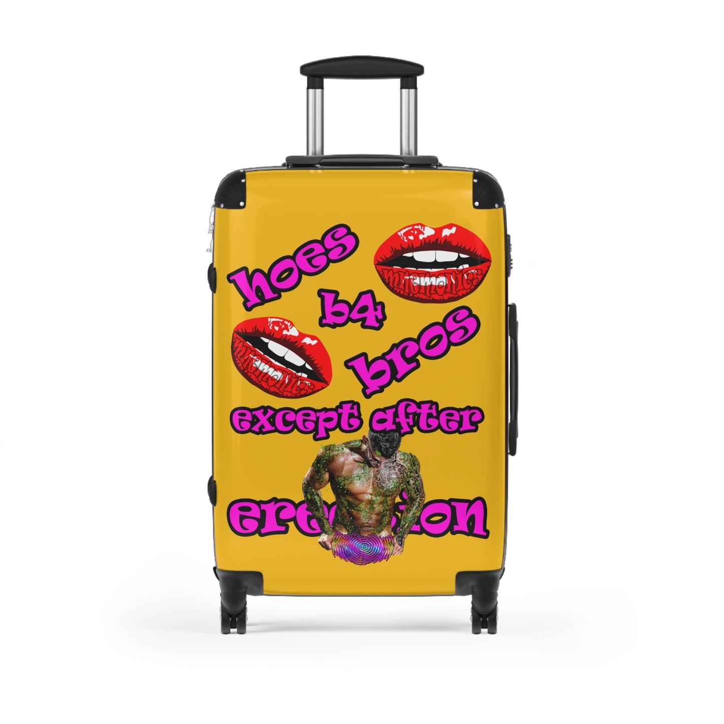 hoes b4 bros - Suitcase (yellow)