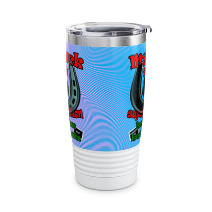 my luck - Ringneck Tumbler, 20oz (light blue-purple wave)