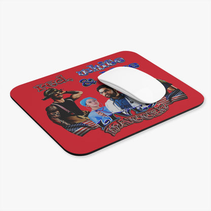 rw&b lives matter - Mouse Pad (Rectangle) (dark red)