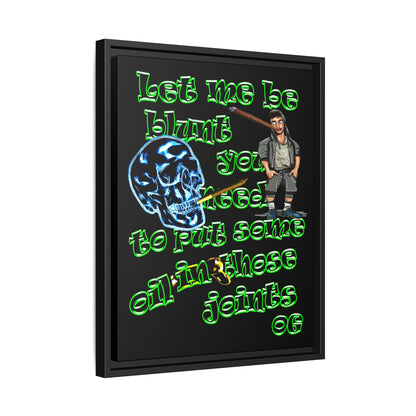 og - framed canvas art (black)