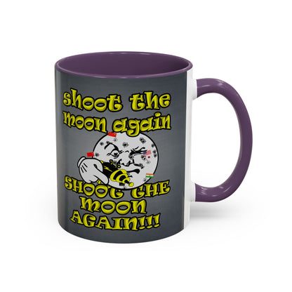 shoot the moon again - Accent Mug (grey-light grey)