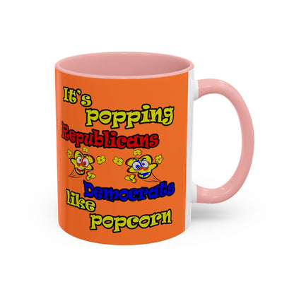 popping like popcorn - Accent Mug (crusta)