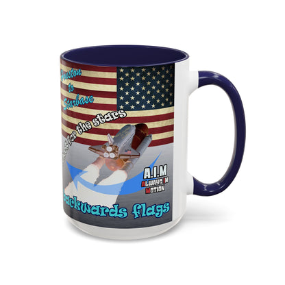 shoot for the stars - Accent Mug (brushed nickel)
