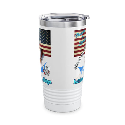shoot for the stars - Ringneck Tumbler, 20oz (white)
