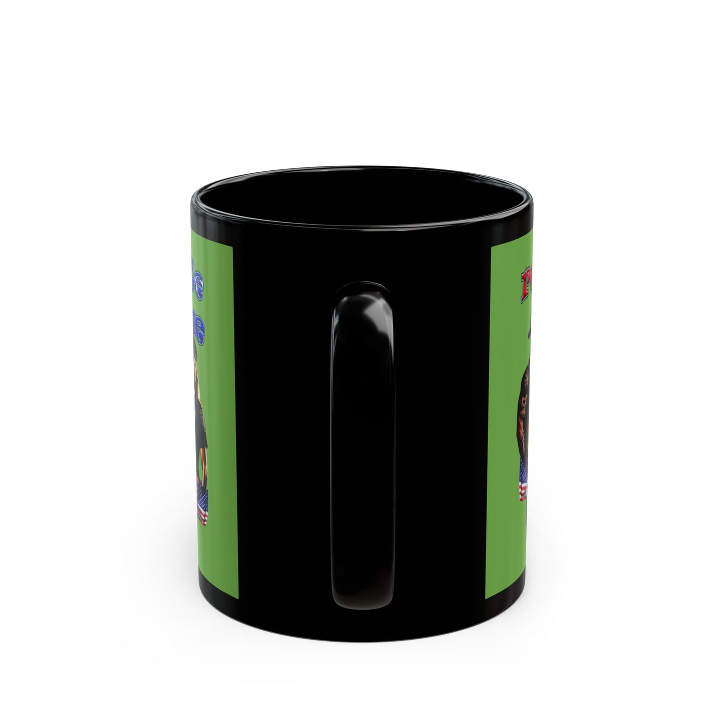rw&b lives matter - Black Mug (green)