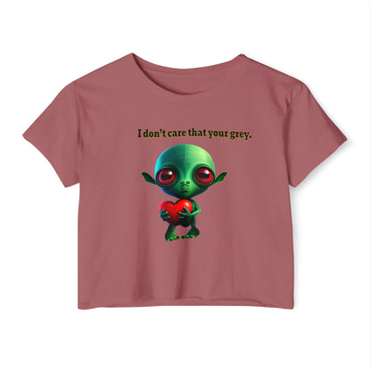I don't care that your grey - Women's Festival Crop Top