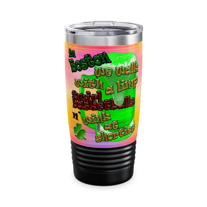 celtics logo - Ringneck Tumbler, 20oz (color blur)