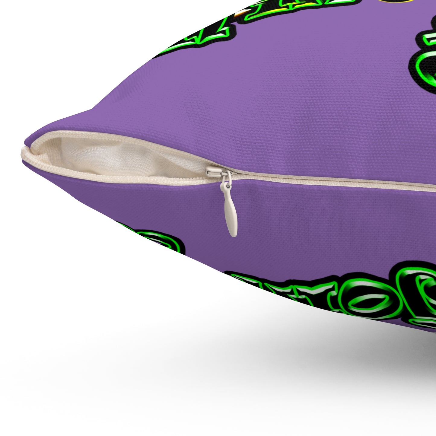 og - Spun Polyester Square Pillow - (light purple)