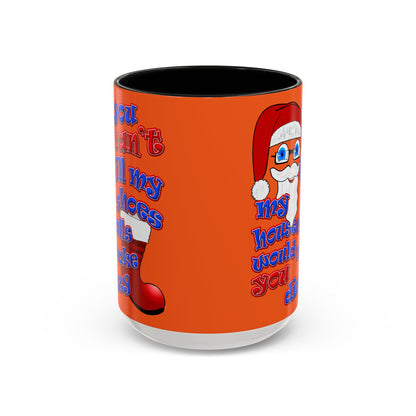 santa's shoes - Accent Mug (orange)