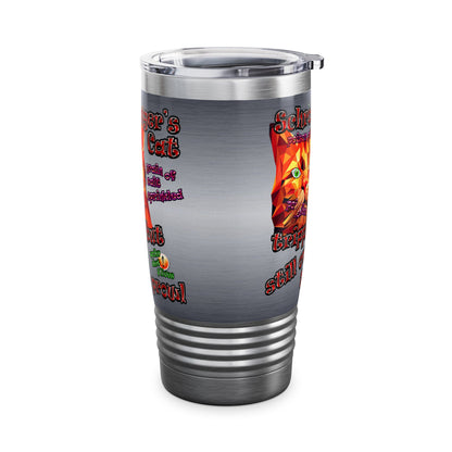 schrodinger's cat - Ringneck Tumbler, 20oz (brushed nickel)