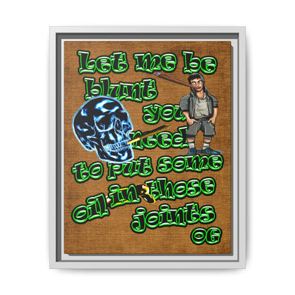 og - framed canvas art (brown papyrus)