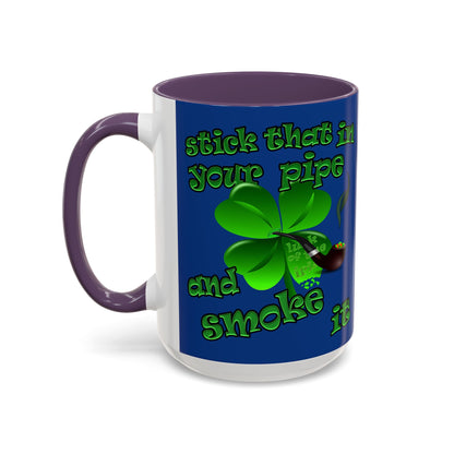 celtics logo - Accent Mug (dark blue)