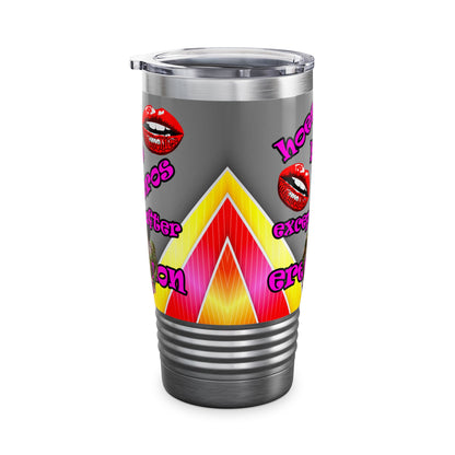 hoes b4 bros - Ringneck Tumbler, 20oz (rainbow split)