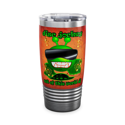 disc jockey - Ringneck Tumbler, 20oz (burnt orange)