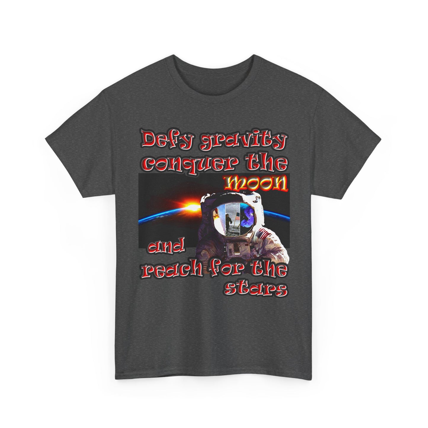 defy conquer reach - Unisex Heavy Cotton Tee