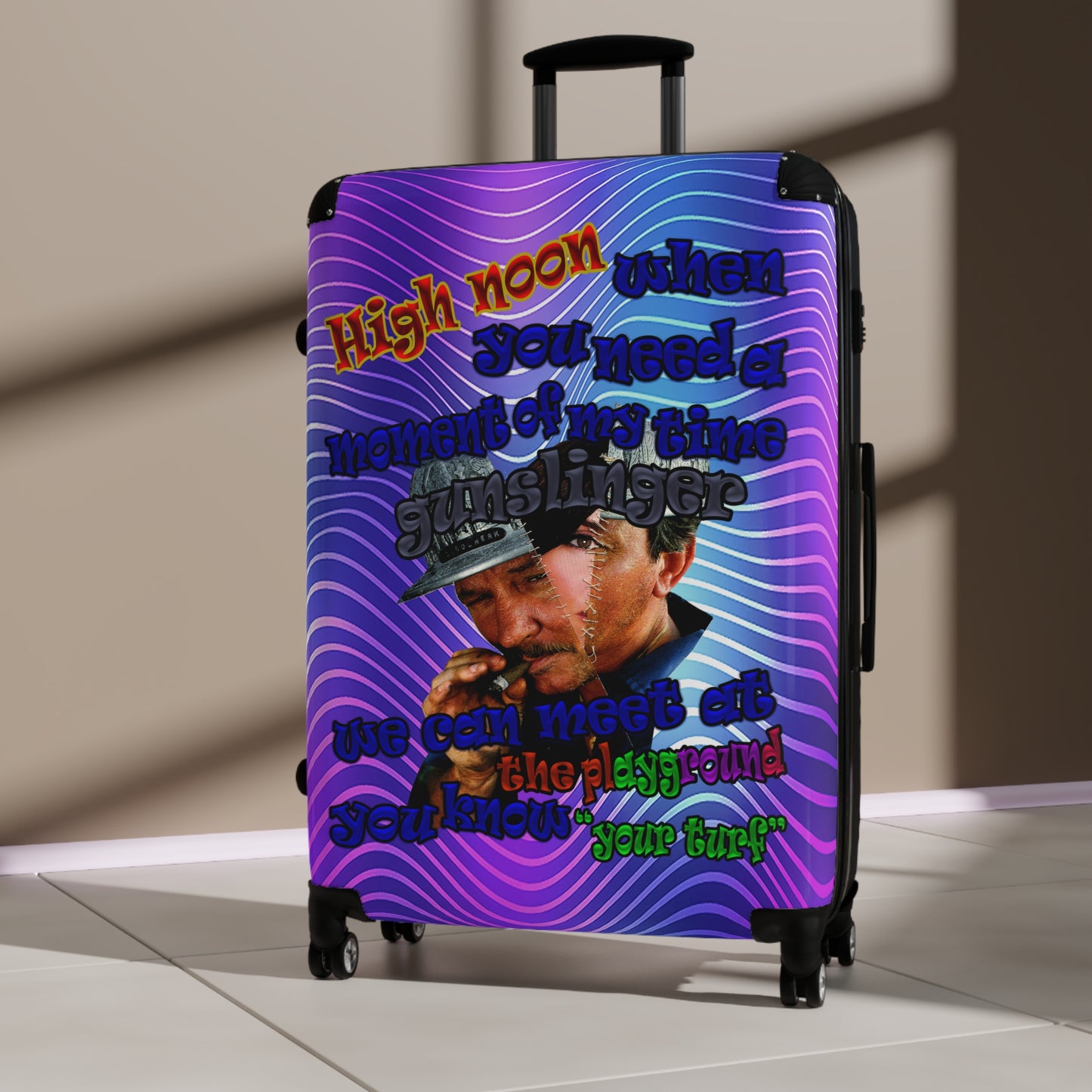 high noon - Suitcase (purple wave)