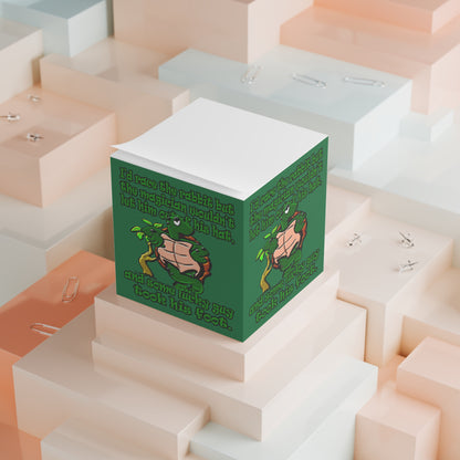 turtle race - note cube (dark green)