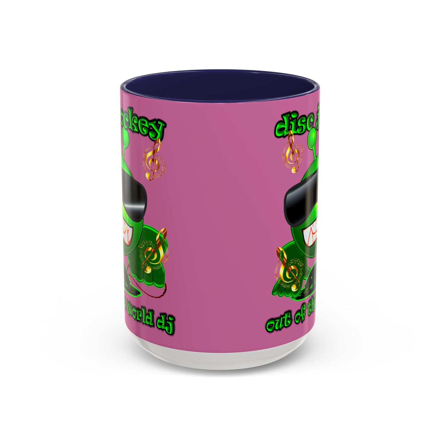 disc jockey - Accent Mug (light pink)