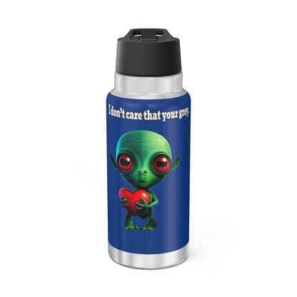 I don't care that your grey - Gator Tumbler, 32oz (dark blue)