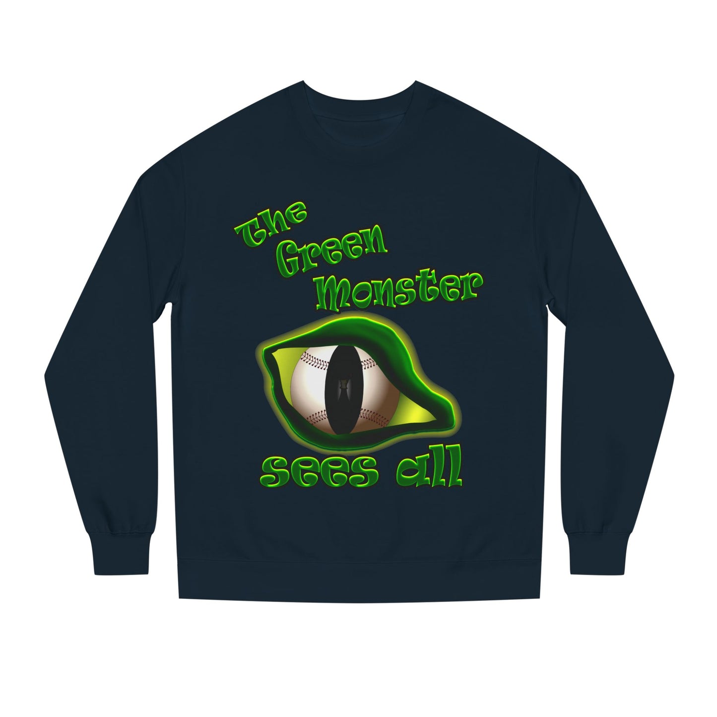 green monster - Unisex Crew Neck Sweatshirt