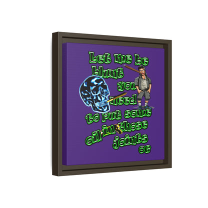 og - framed canvas art (purple)