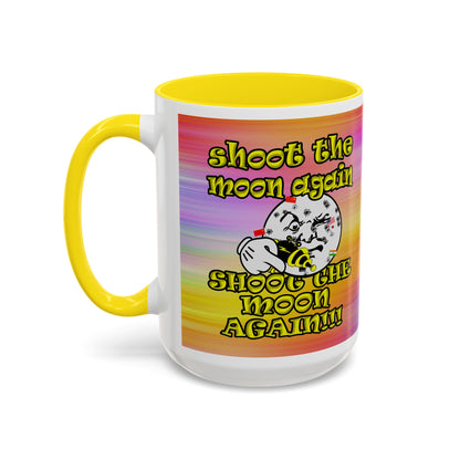 shoot the moon again - Accent Mug (color blur)