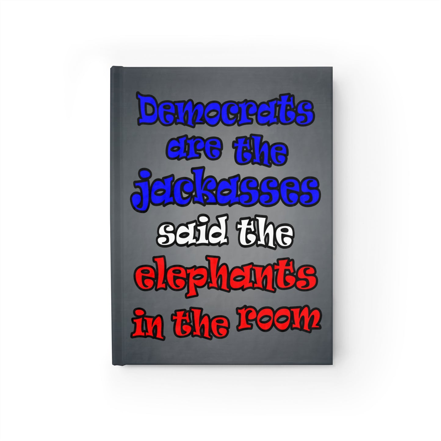 donkeys and elephants - journal-blank (grey-light grey)