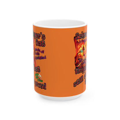 schrodinger's cat - White Mug (crusta)