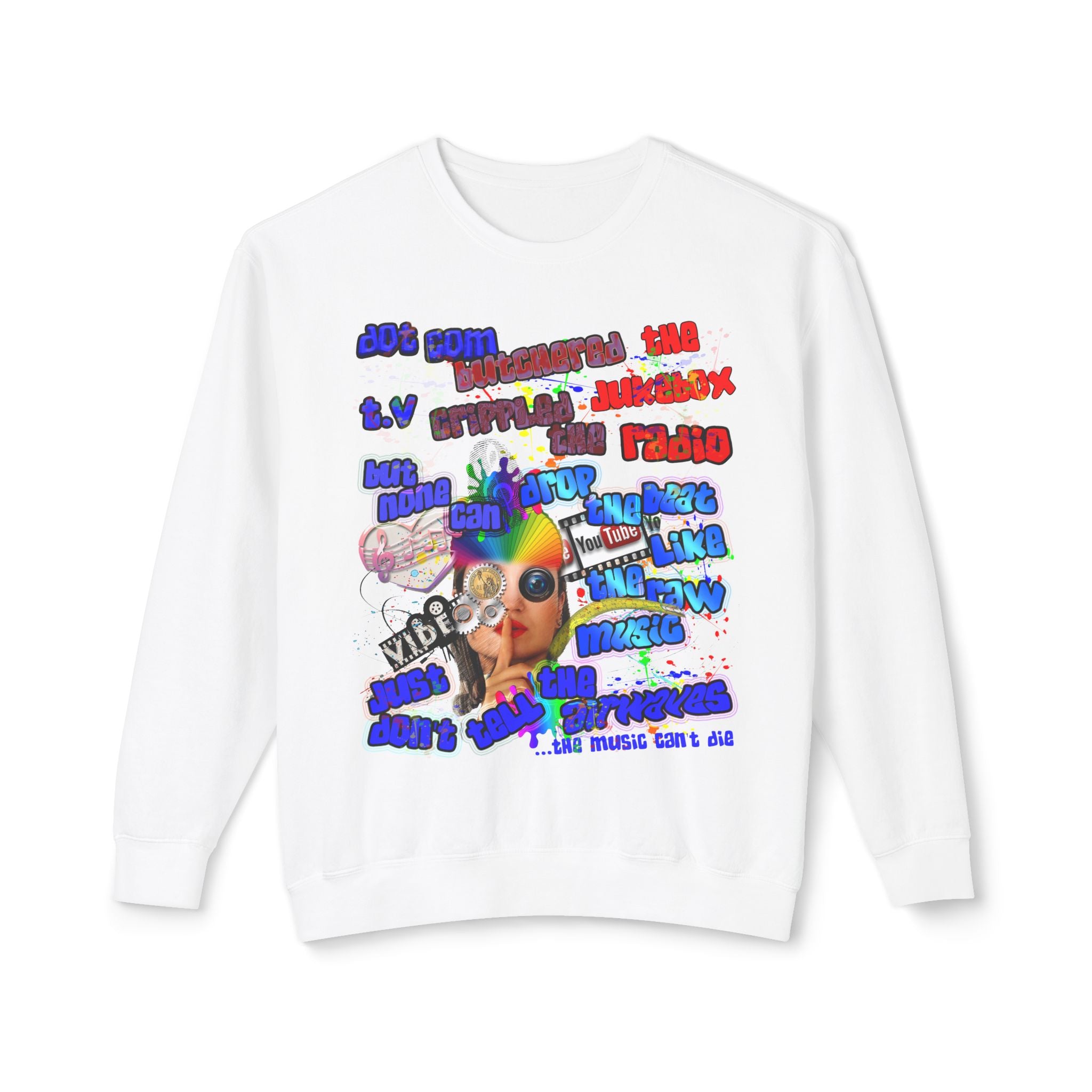 drop the beat - Unisex Lightweight Crewneck Sweatshirt