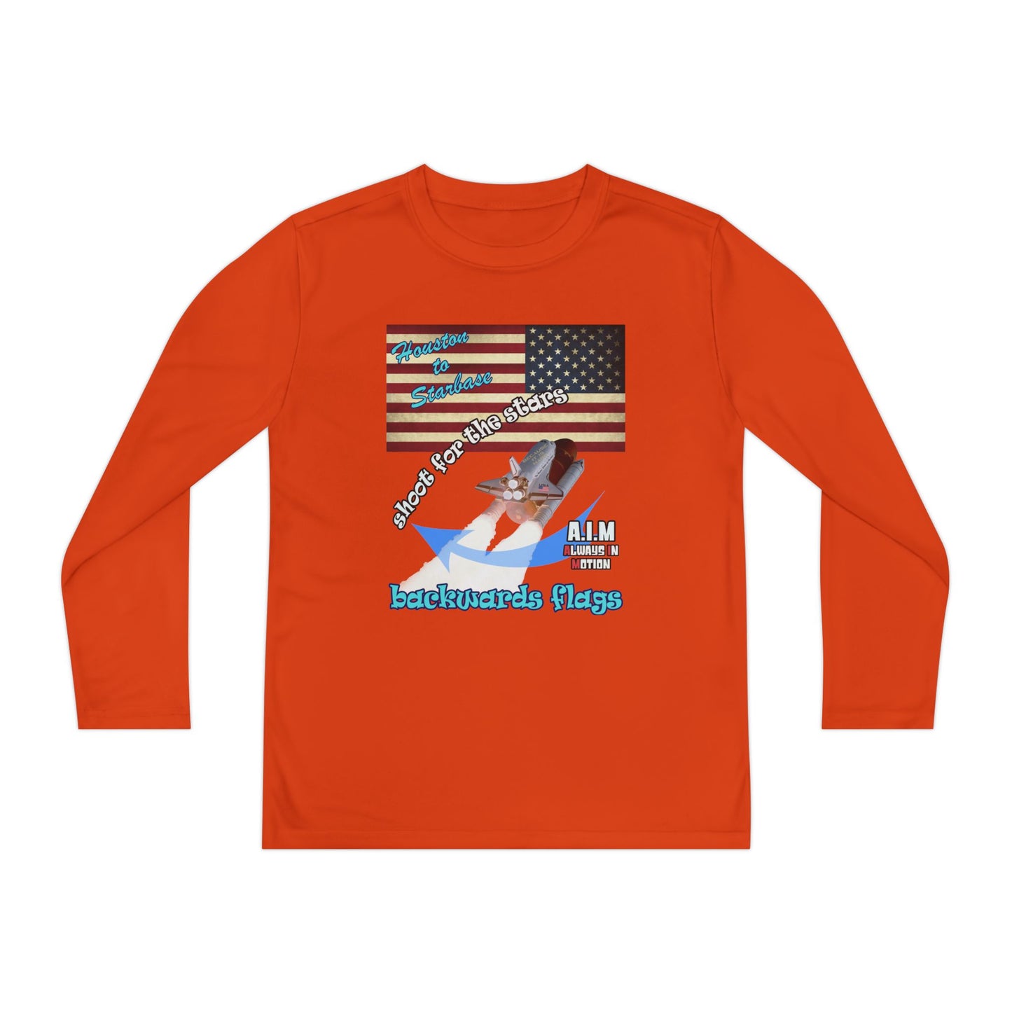 shoot for the stars - Youth Long Sleeve Competitor Tee