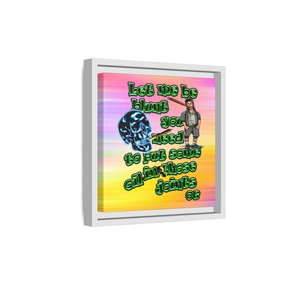 og - framed canvas art (color blur)