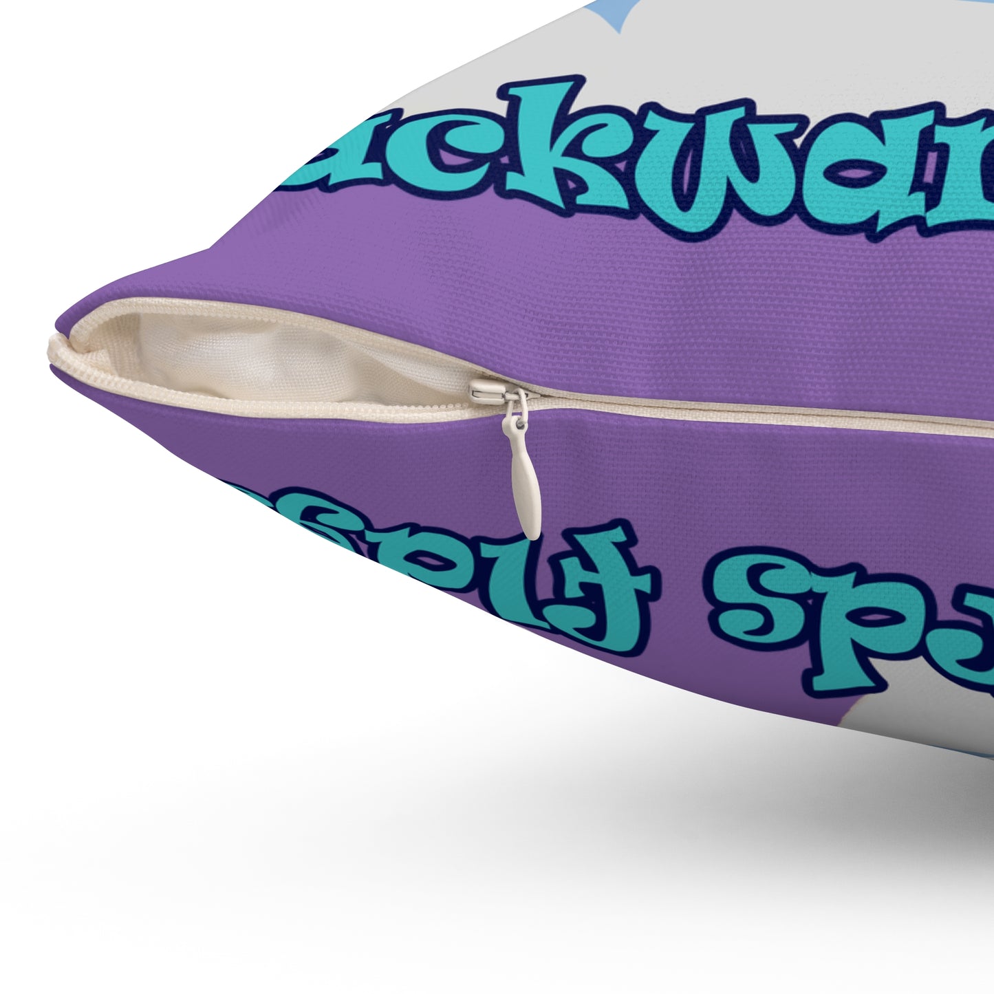 shoot for the stars - Spun Polyester Square Pillow - (light purple)