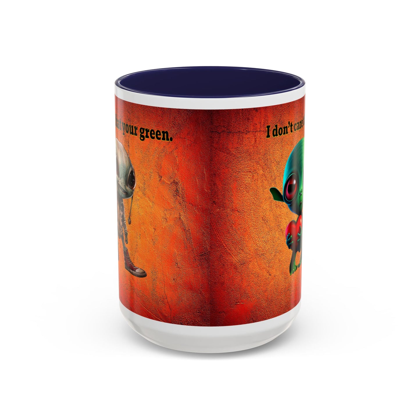 I don't care that your grey - Accent Mug (burnt orange)