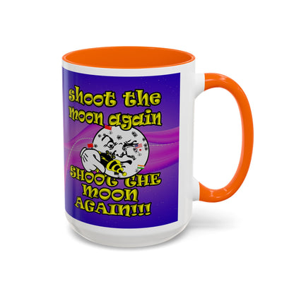 shoot the moon again - Accent Mug (purple-pink wave)