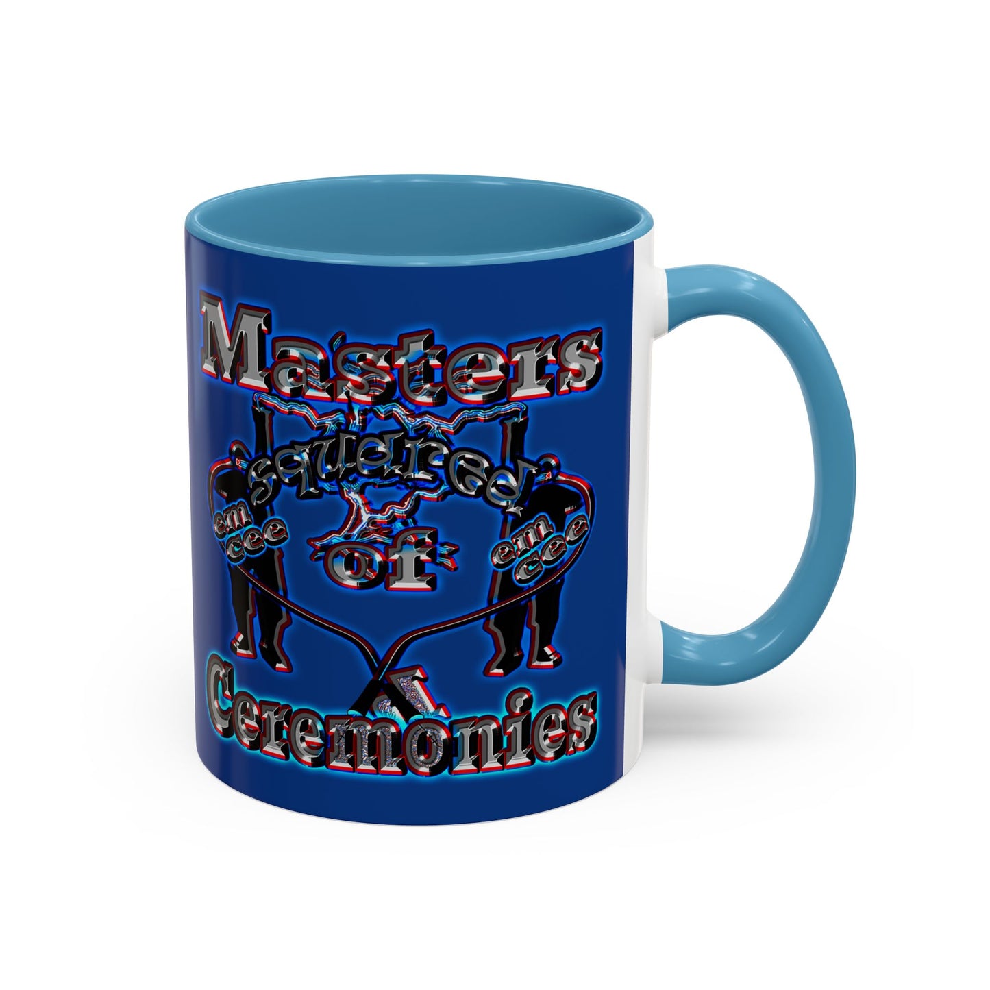 em cee squared - Accent Mug (dark blue)