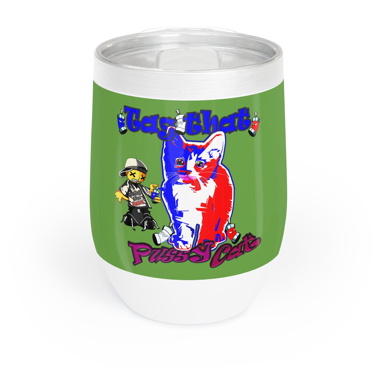 tag that - Chill Wine Tumbler (green)